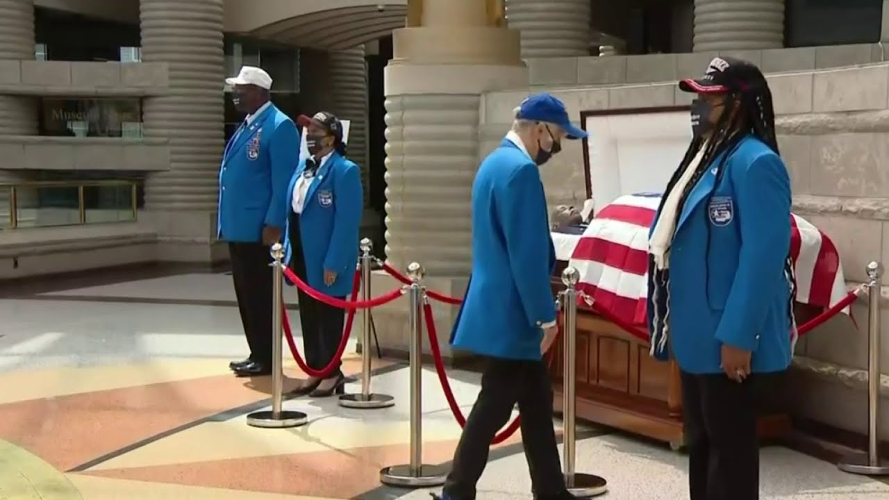 Tuskegee Airman lies in repose at Charles H. Wright Museum