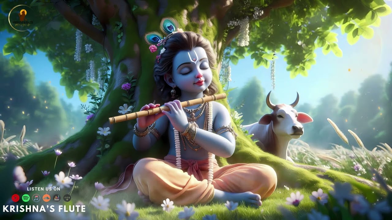 Soothing Krishna Flute | Spiritual Bhakti Songs | Morning Yoga & Meditation Music