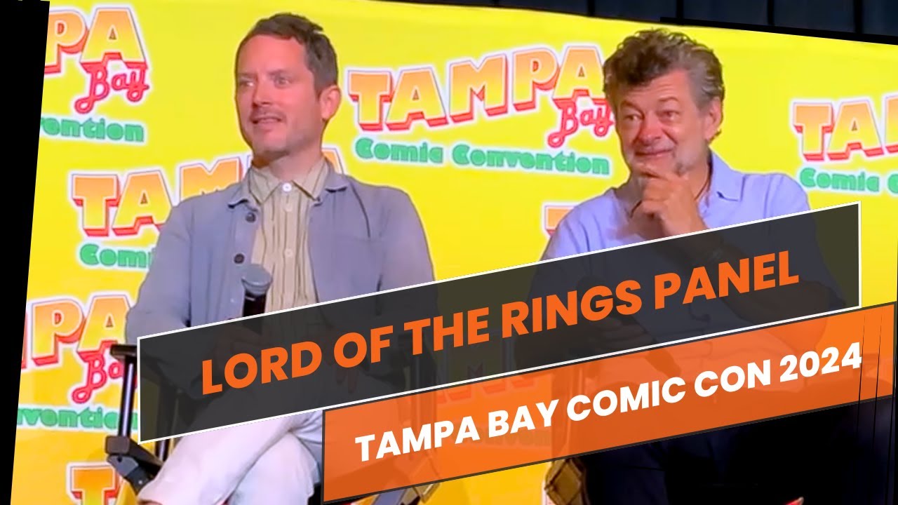Lord of the Rings FULL PANEL Tampa Bay ComicCon 2024 ELIJAH WOOD & ANDY SERKIS #lordoftherings