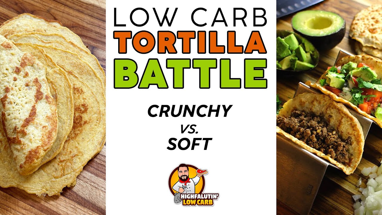 Low Carb TORTILLA BATTLE 🌮 KETO Taco Battle &bull; Crunchy vs. Soft!