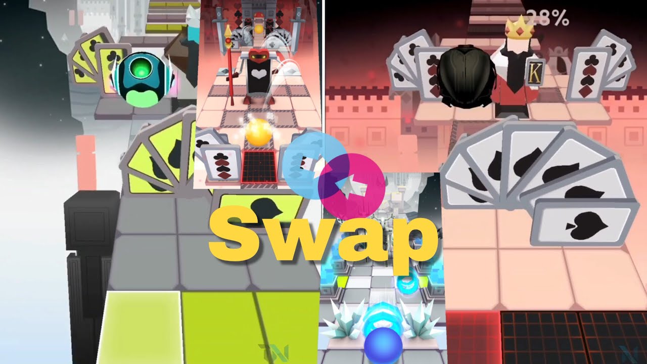 Rolling Sky Level 18 Poker vs Level 20 Relics • Swap