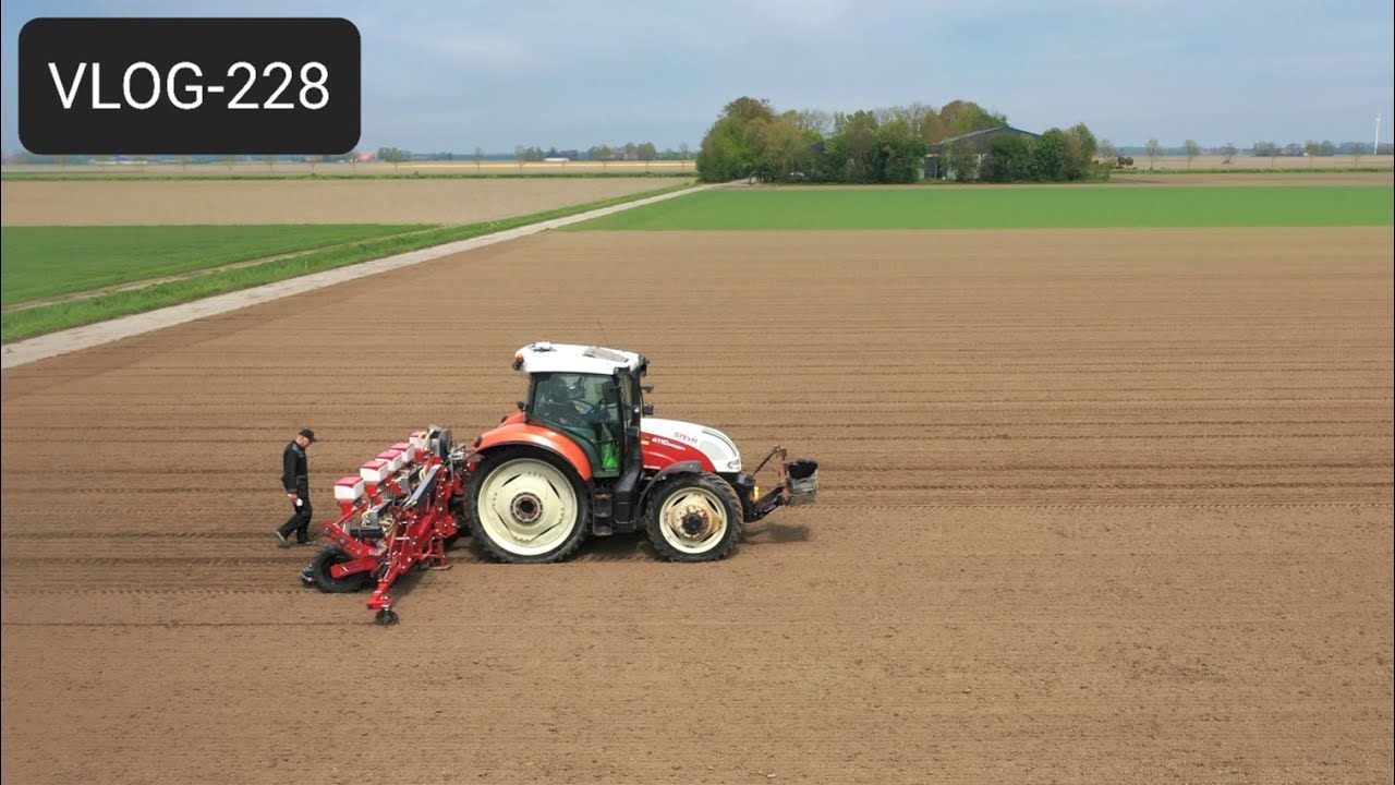 FARMVLOG #228 uienland bewerken en zaaien, zodebemester, ploegen