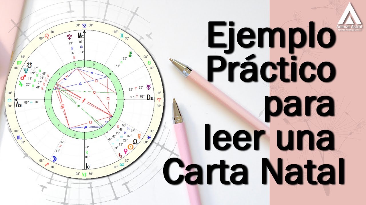 Ejemplo práctico de la lectura de una carta natal.