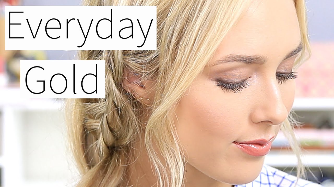 Everyday Gold Makeup Tutorial - Urban Decay Naked Smoky