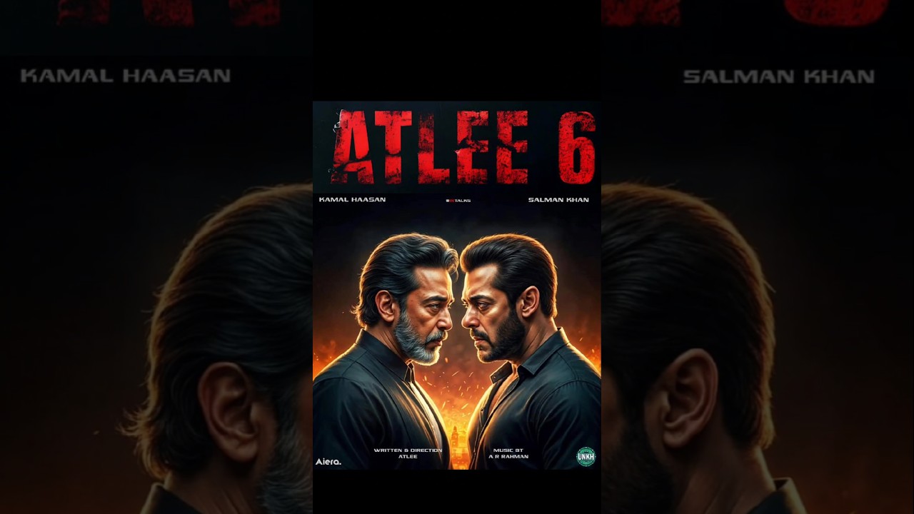 Atlee 6 Music Announcement | Salman Khan | Kamal Hasan | Atlee kumar |#shortsfeed#shorts #salmankhan