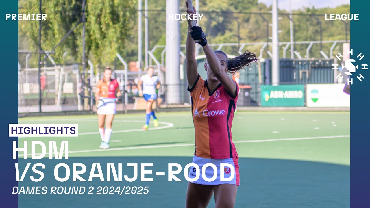 HDM - Oranje-Rood 🏑 Tulp Hoofdklasse Dames ‘24/’25 RONDE 2 | Samenvatting