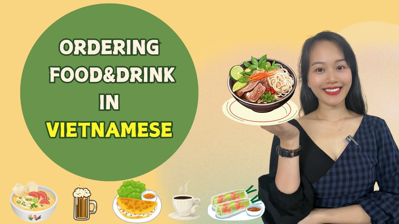 Learning basic Vietnamese | Ordering food&drink in restaurant #basicvietnamese #learnvietnamese