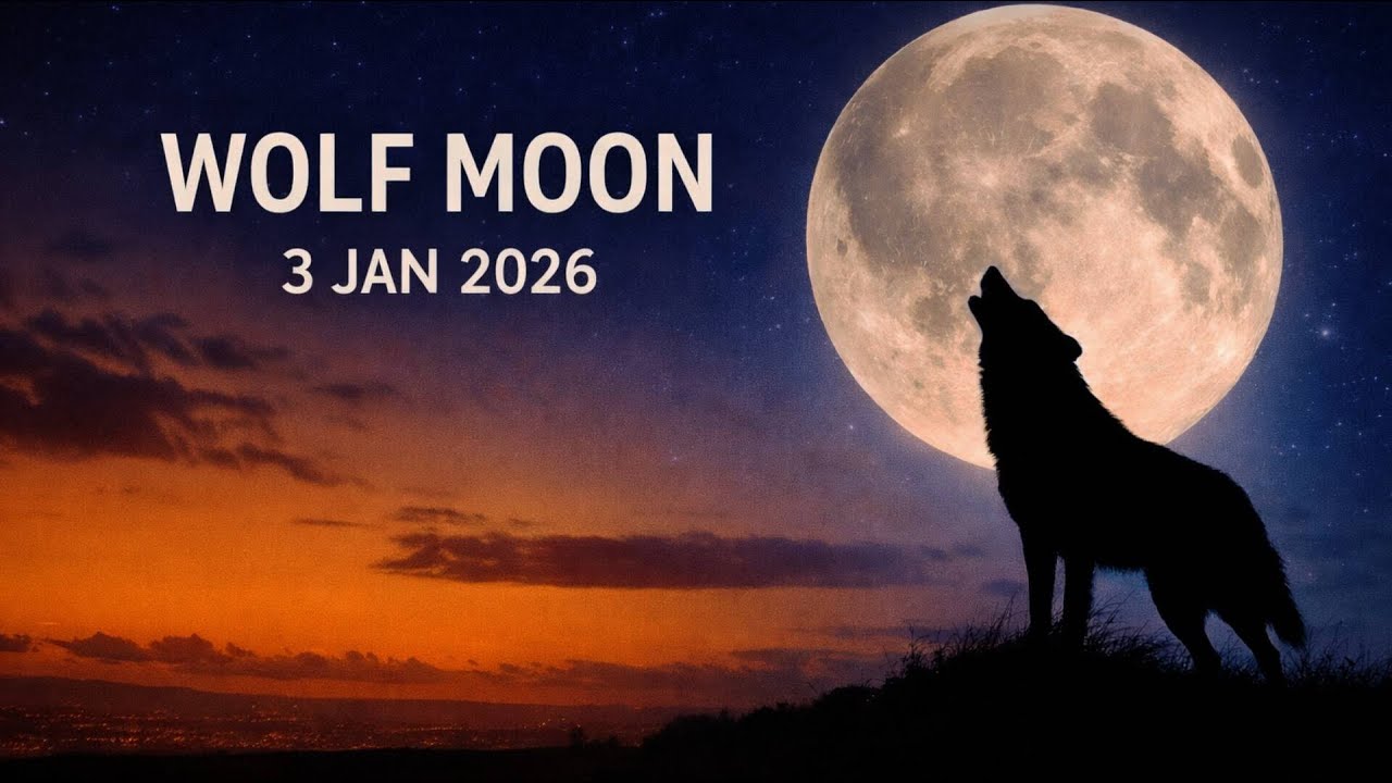 Wolf Moon Rising 🌕 | Sunset Into Night | scotland 
