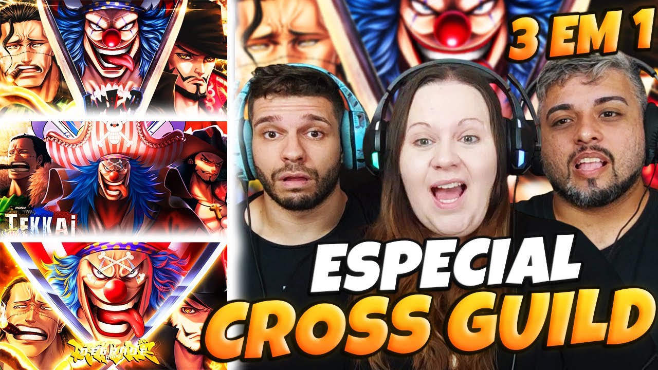 3 EM 1 CROSS GUILD (ONE PIECE) | WLO Caçada a Marinha + TEKKAI + DEGRADÊ RAPZ | FAMILY REACTS