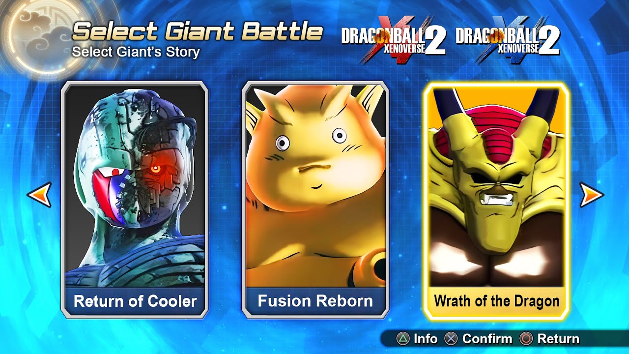 Dragon Ball Xenoverse 2 - New Giant Story Mode Selection