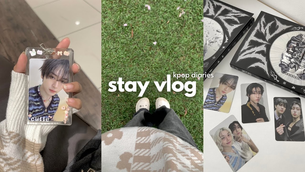 stay vlog 🥽 ATE album unboxing, STAY anniversary & new binder  [스테이로그]