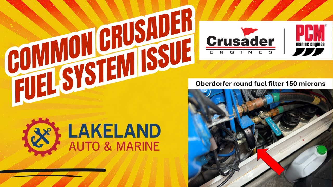 Распространенная проблема с топливной системой двигателя Crusader Marine EFI — проверьте это в пе...