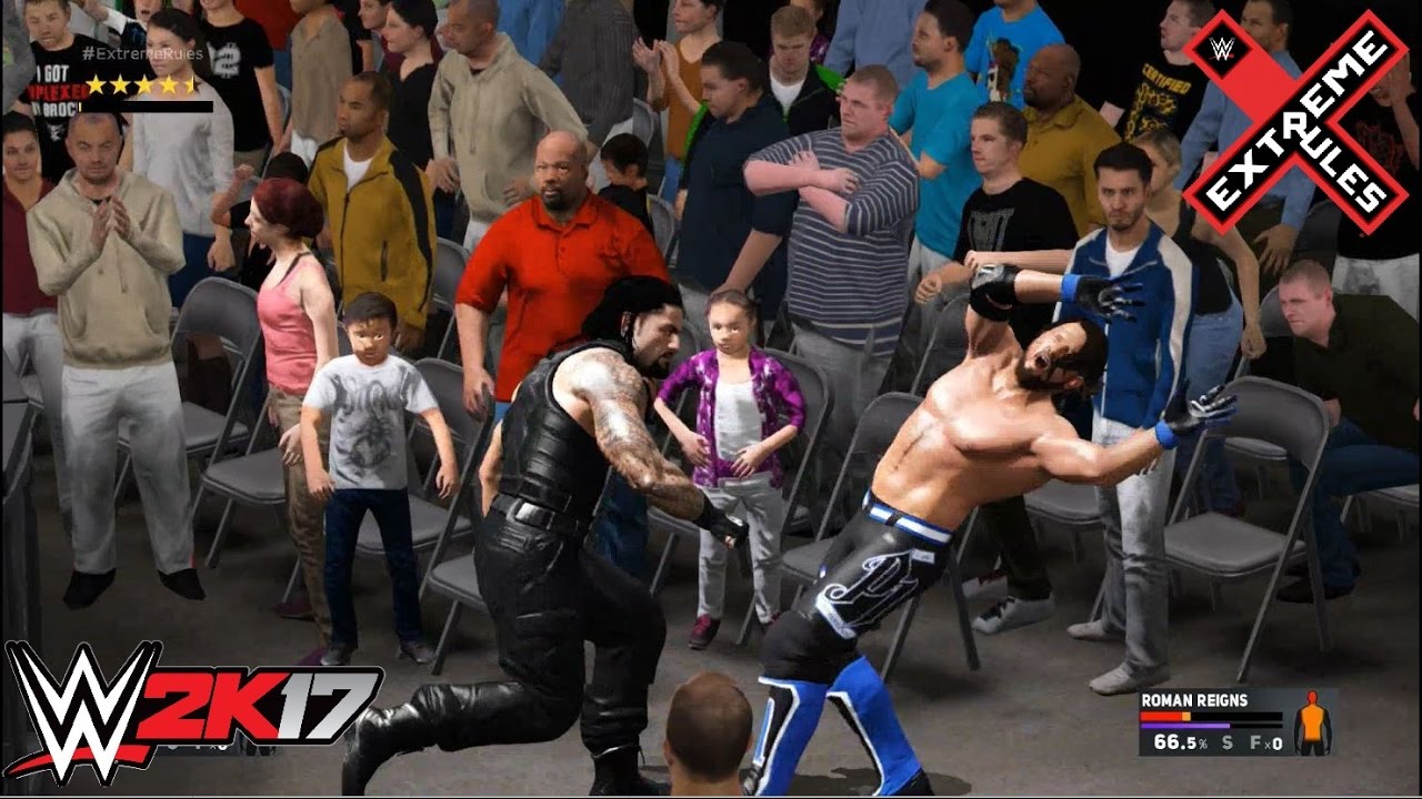 WWE 2K17 - Roman Reigns vs. AJ Styles: WWE Championship | Extreme Rules