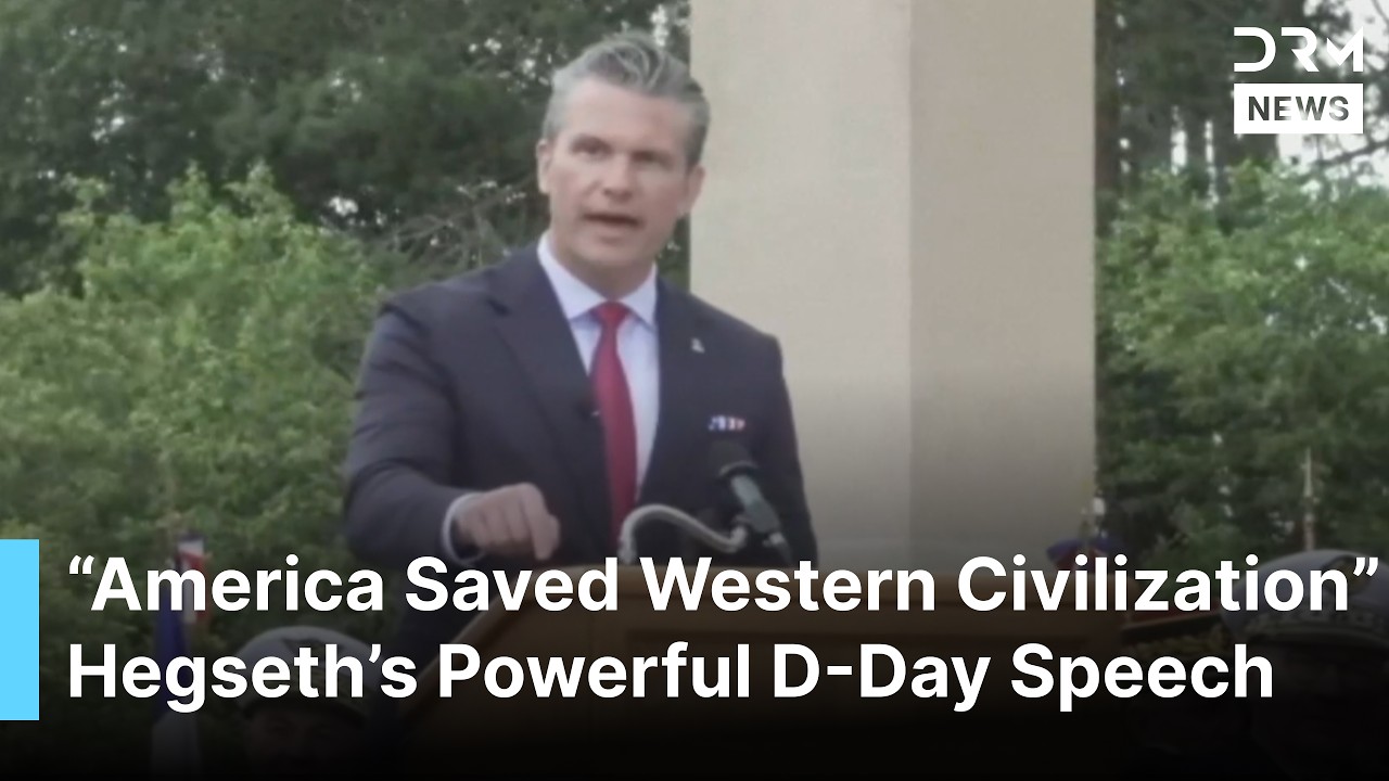 FULL SPEECH: Pete Hegseth Honors D-Day Heroes, Says America Saved Western Civilization | AQ1B