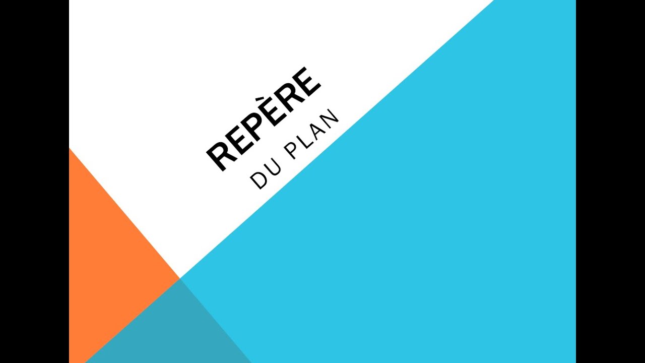 Rep&egrave;re du plan