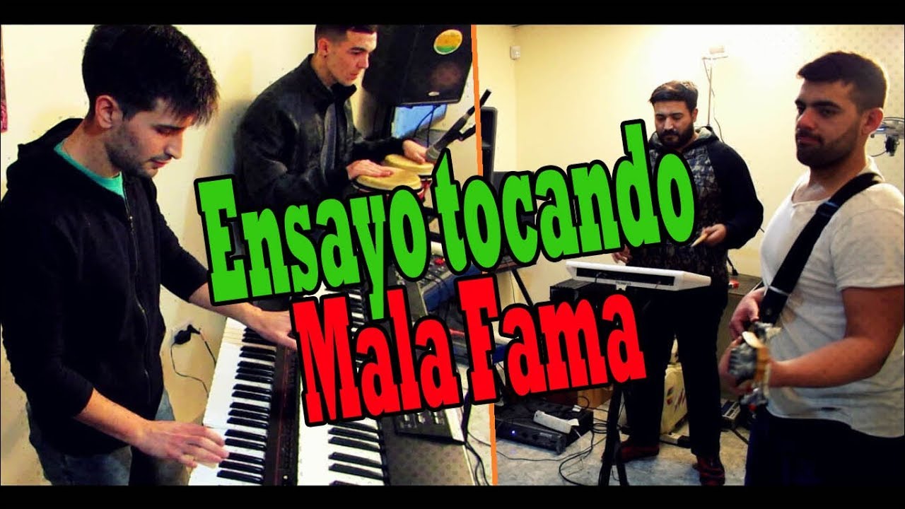 Ensayo tocando Mala Fama - Cristian JS
