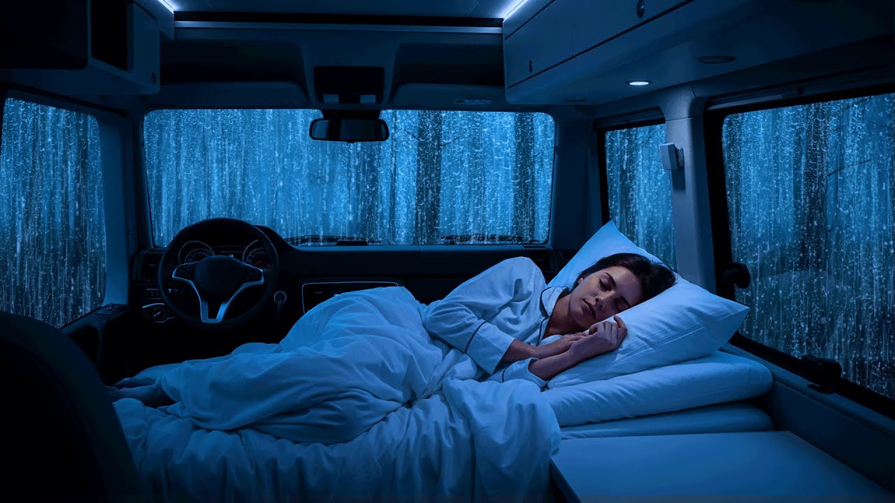 Chuva Intensa no Teto do Carro 🌧️ Sons Reais para Relaxar e Dormir Rápido