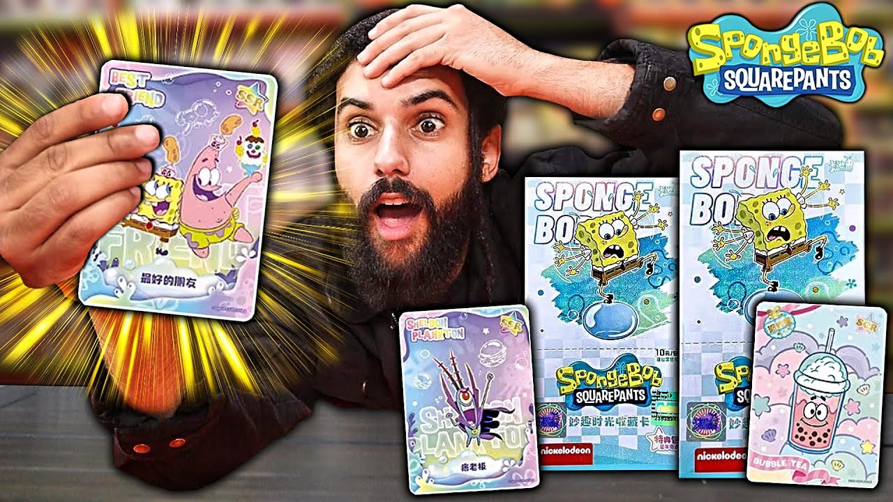 NICKELODEON MADE A BRAND NEW SPONGEBOB CARD GAME!! IT IS ABSOLUTELY STUNNING!! (GLITTER RARE PULLED)