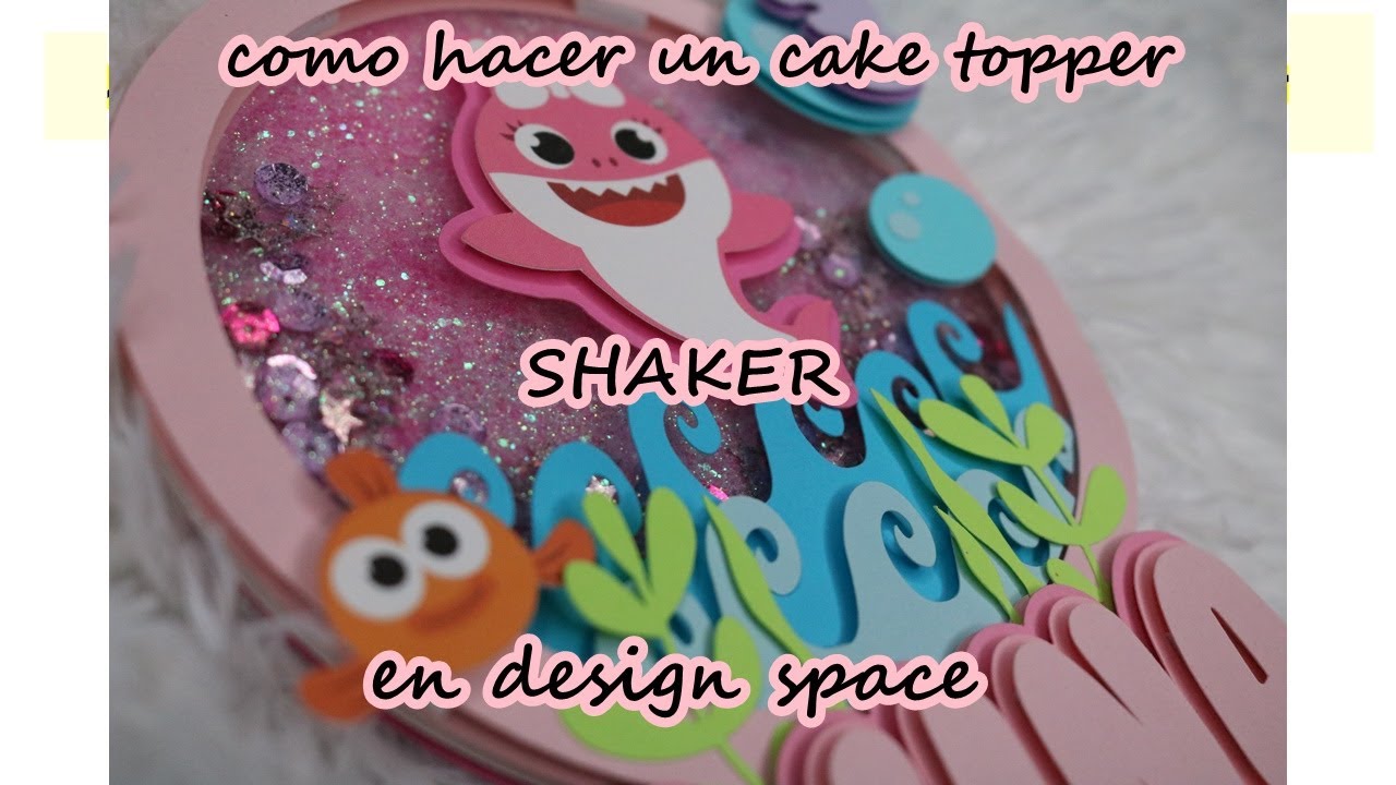 como hacer un cake topper shaker en design space