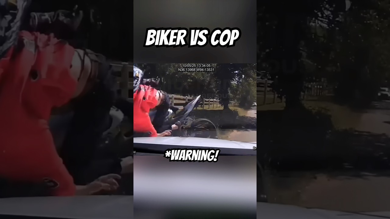 Cop Hits Biker! Police Chase👮&zwj;♂️