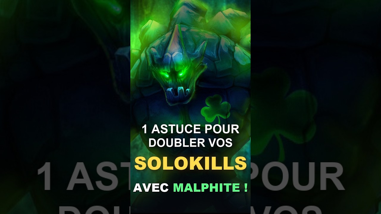 1 astuce pour doubler vos solokills avec Malphite ! #leagueoflegends #malphite #solokill #toplane