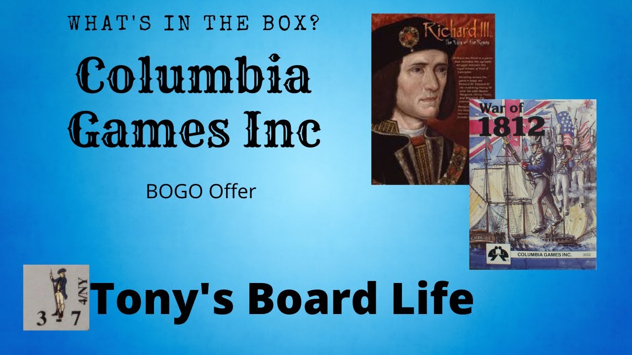 Columbia Games Bogo Unboxing