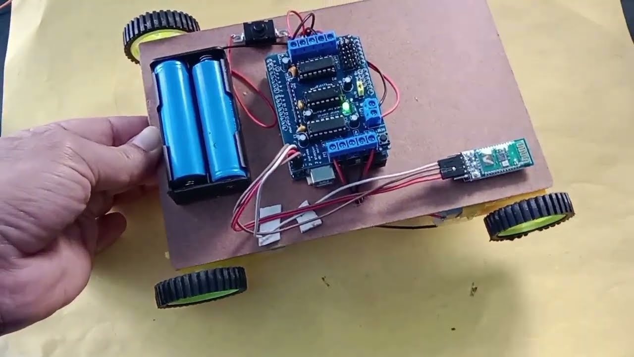 DIY Arduino Bluetooth Robotic Car | Control with HC-05 & HW-130 Motor Driver Shield