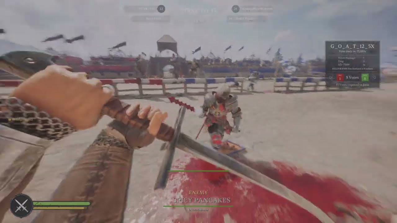 Chivalry 2 -- Trying to duel a lvl 1000