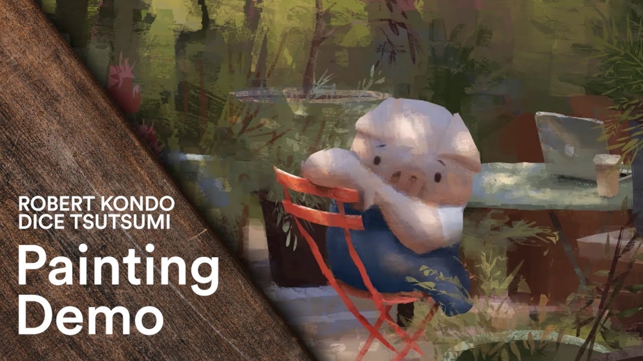 Photoshop: Dice and Robert talk about painting demo - Tonko School (