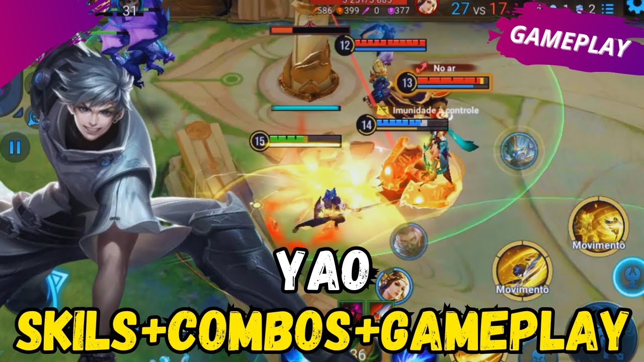 YAO COMBOS HABILIDADES TUDO SOBRE O NOVO HEROI | HONOR OF KINGS