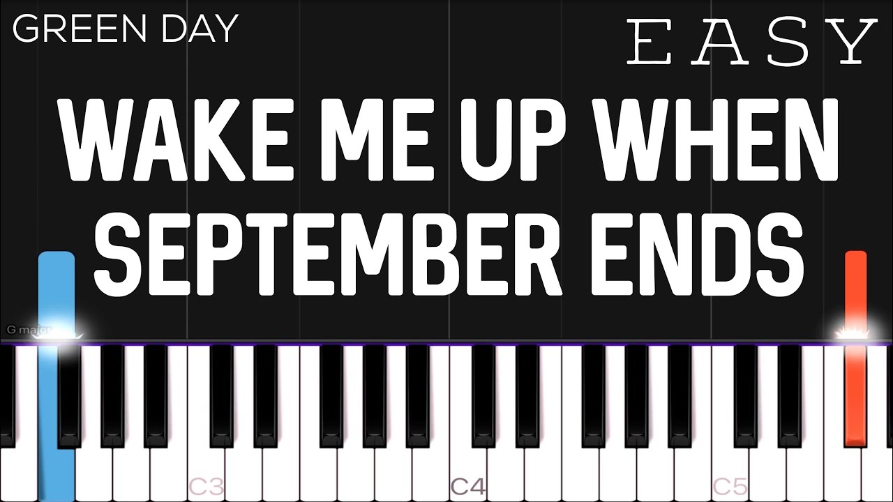 Green Day - Wake Me Up When September Ends | EASY Piano Tutorial