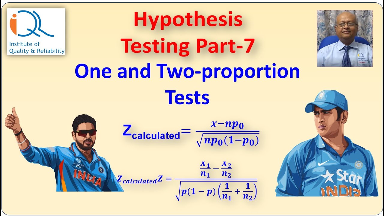 Hypothesis Testing: Part-7 One and Two-proportion tests