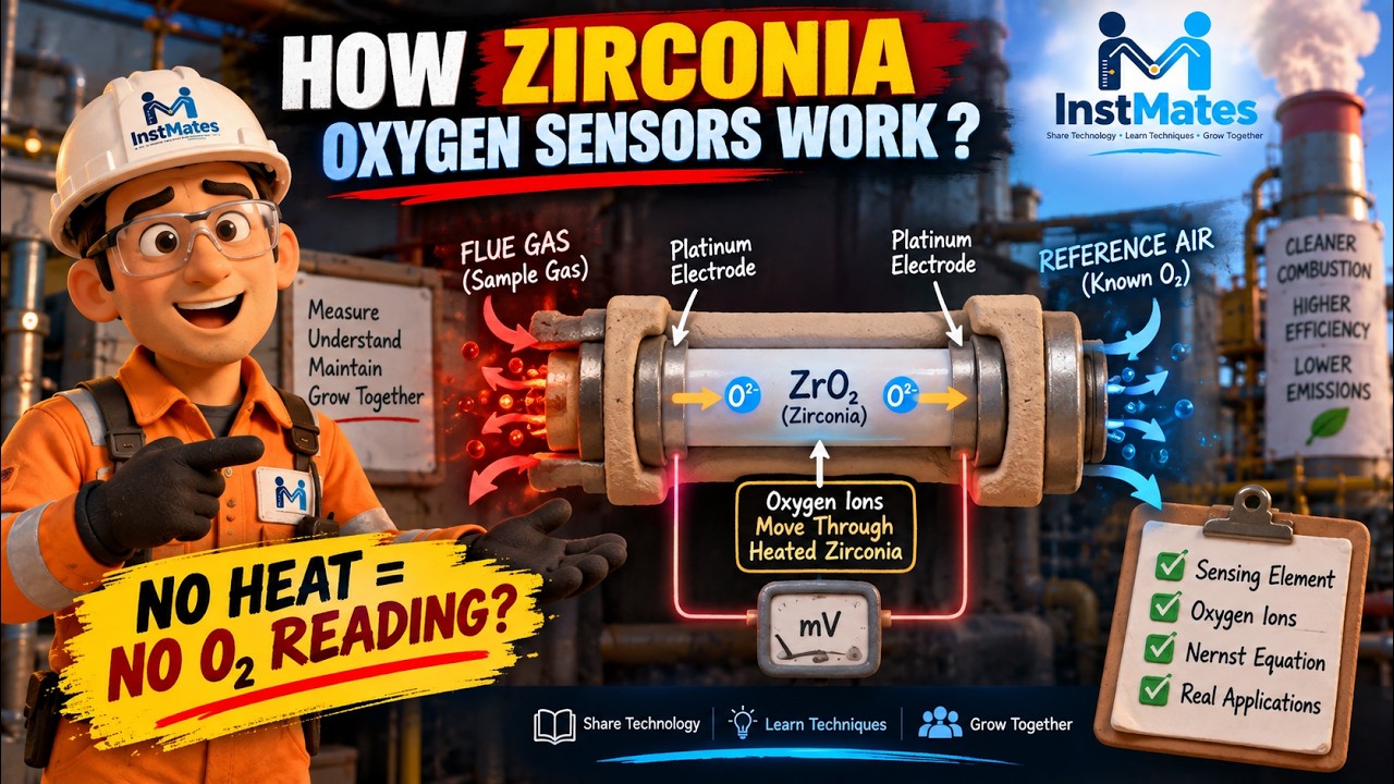 How Zirconia Oxygen Sensors Work | O₂ Analyzer Working Principle Explained