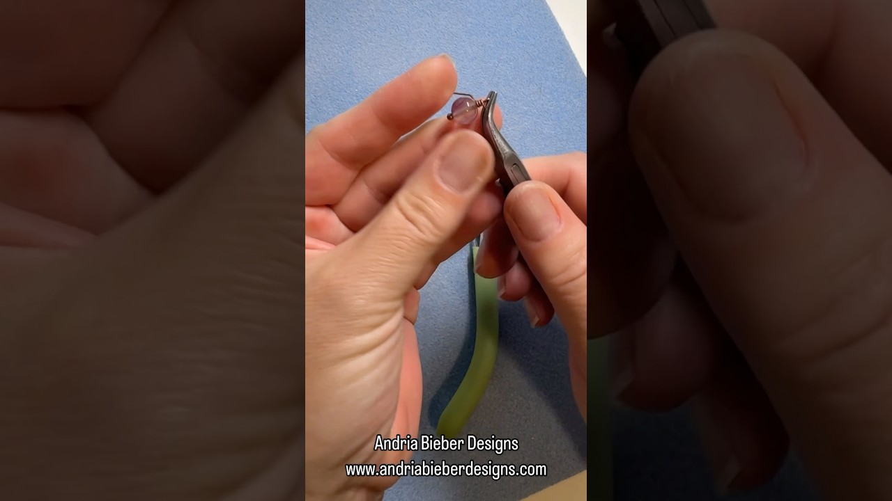 How to wire wrap in ball head pin 😃 #jewelry #wirewrappedjewelry #wirewrap