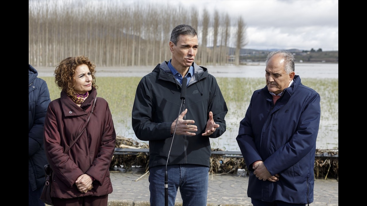 Pedro Sánchez visita la zona afectada por las últimas borrascas en Huétor Tájar (Granada)
