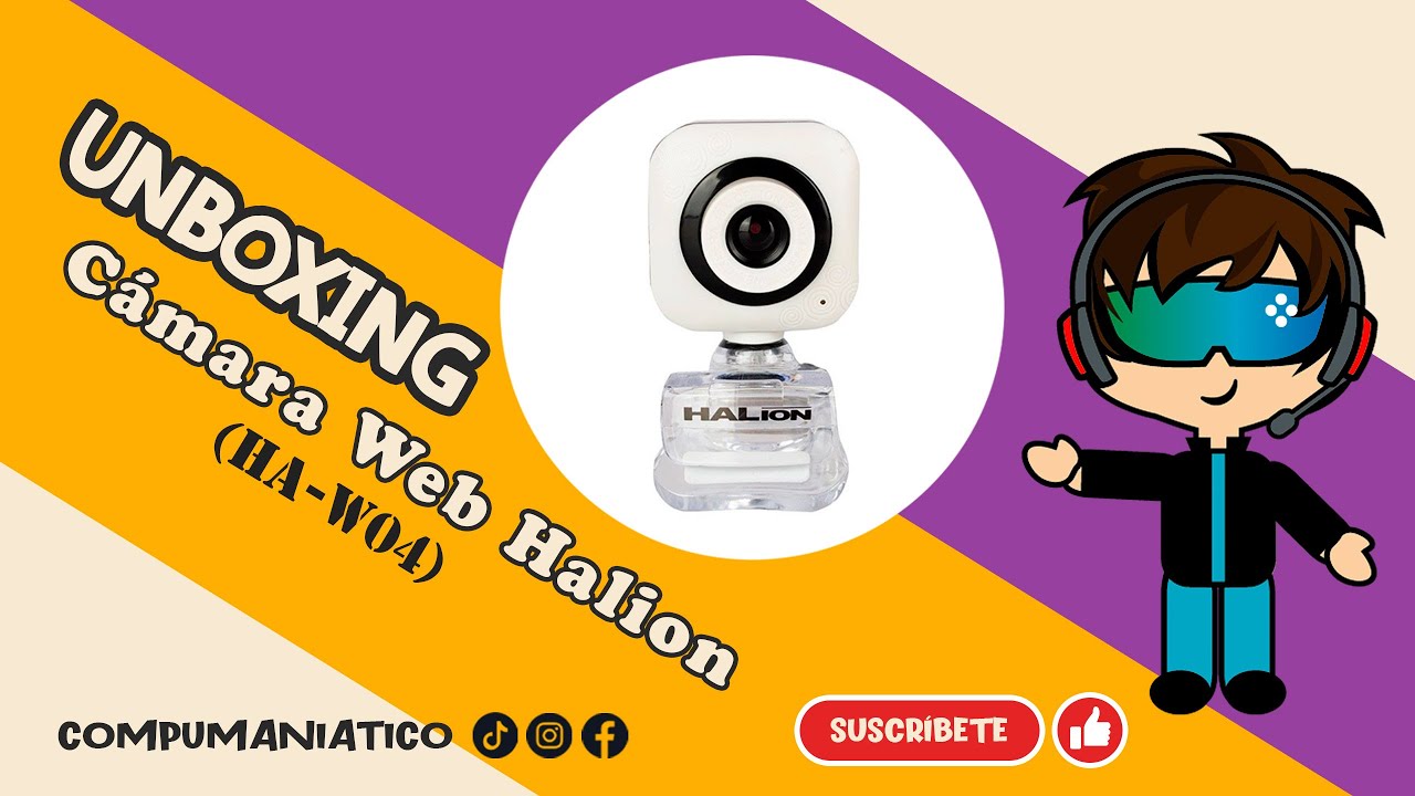 || Unboxing || 📷⚡🔌📷 C&aacute;mara Web Halion HA-W04 🧑&zwj;💻🇵🇪