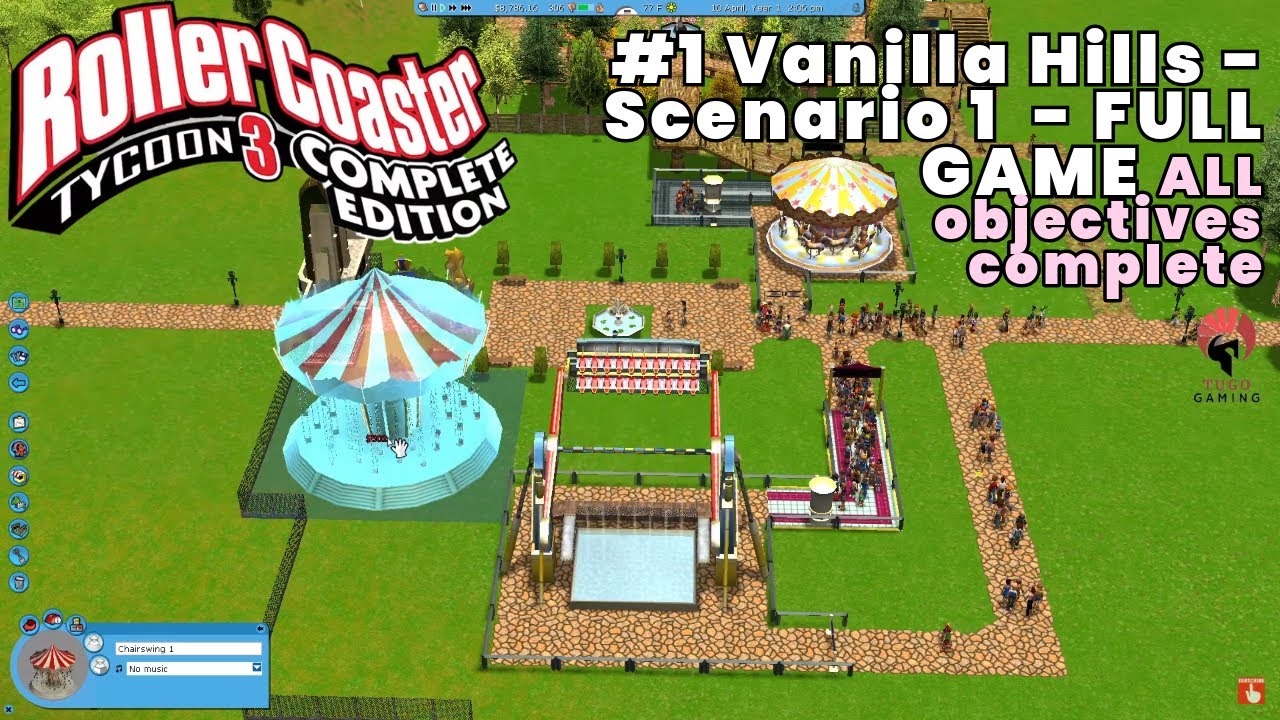 #1 Vanilla Hills - Scenario 1 - RollerCoaster Tycoon 3: Complete Edition - FULL GAME