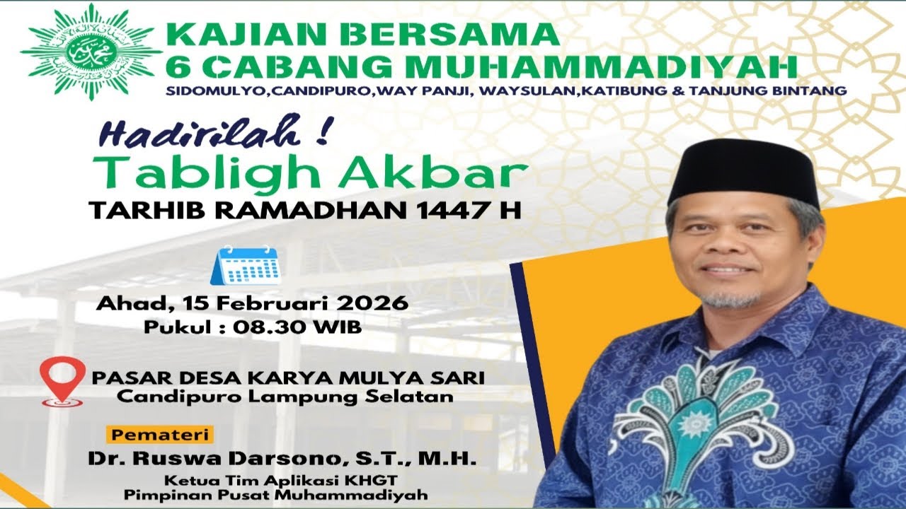 LIVE‼️ TARHIB RAMADHAN - KAJIAN 6 CABANG