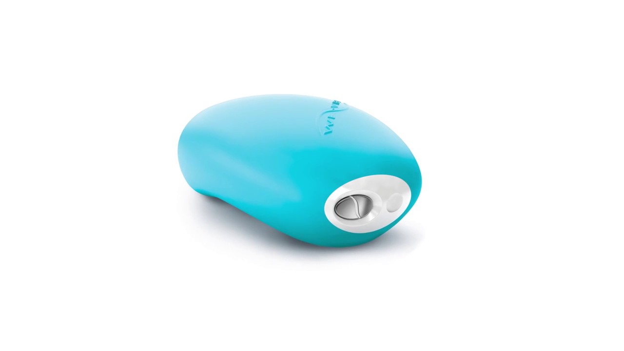 Перезаряжаемый стимулятор клитора эргономичной формы We-Vibe Wish, голубой