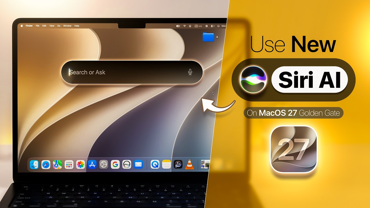 How to Use the New Siri AI on MacBook [macOS 27 Golden Gate]