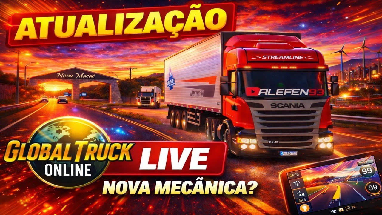JOGANDO GLOBAL TRUCK ONLINE COMBOIO COM INSCRITOS !   PC, EMULADOR, RX580,
