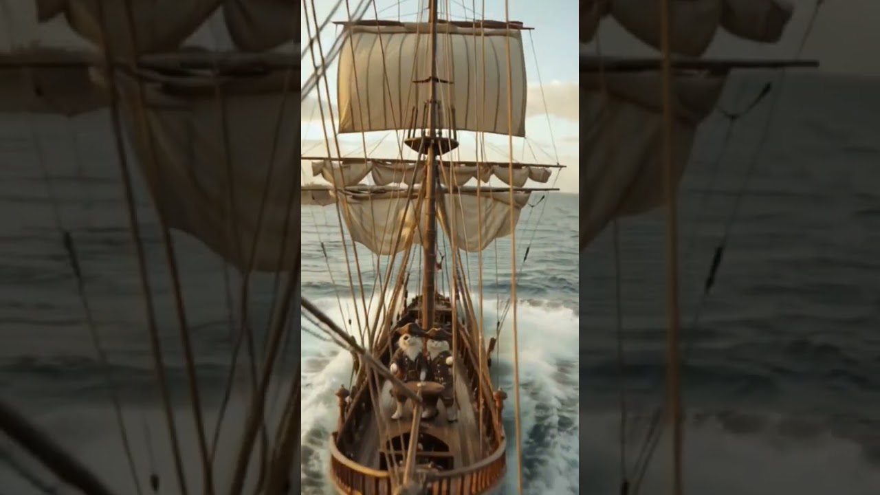The Pirate Cat’s Ship Hit by Massive Waves! Dramatic Sea Adventure