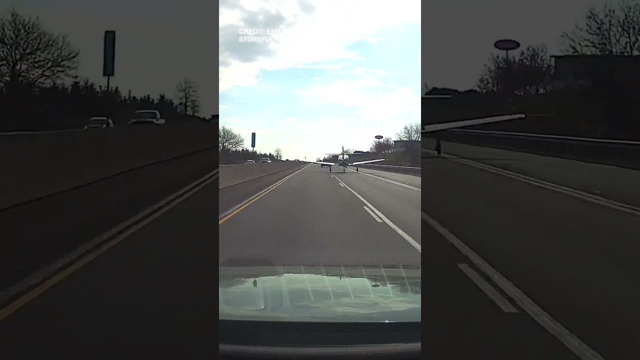 Plane Makes Emergency Landing On Interstate