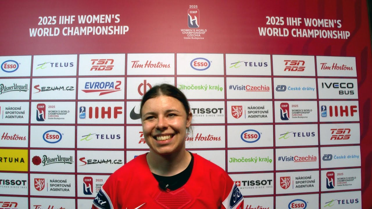 Andrea Brändli (Schweiz) nach der Niederlage der Frauen-Nati gegen Finnland, 14.04.2025