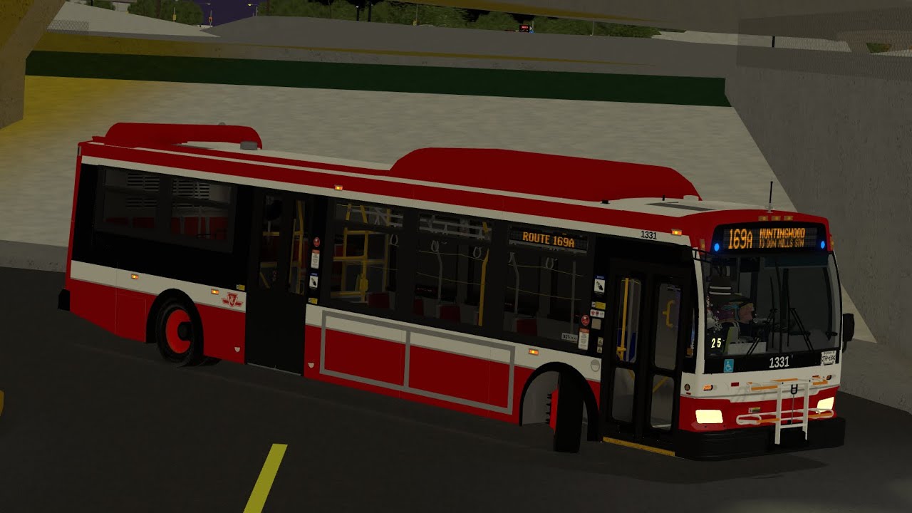 Toronto Transit Commission ROBLOX 2008 Orion VII NG HEV 1331 on Route 169A Huntingwood