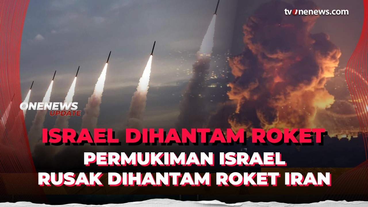 Israel Diguncang Roket Iran, Rumah dan Mobil Jadi Puing | OneNews Update