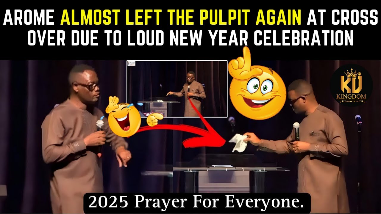 The HILARIOUS Moment Apostle Arome Osayi Almost Left the Pulpit again At Cross Overnight For This!
