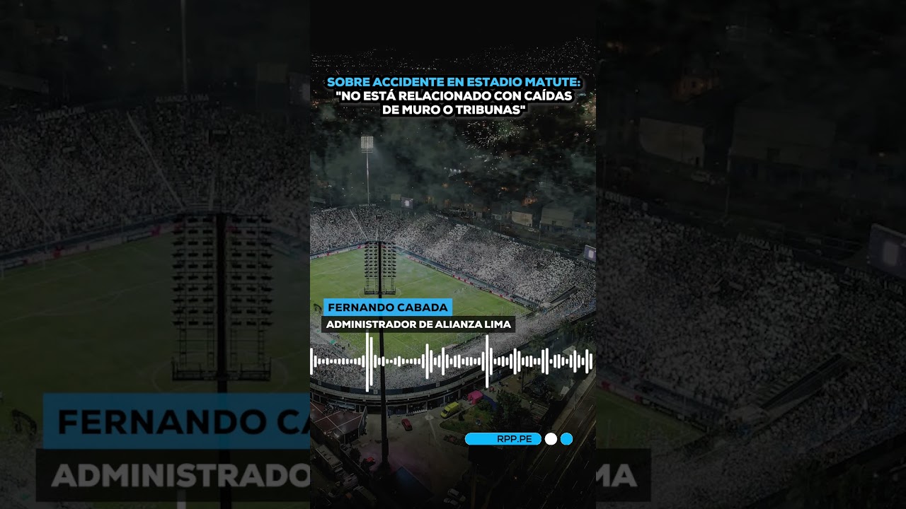 Sobre accidente en estadio Matute: 