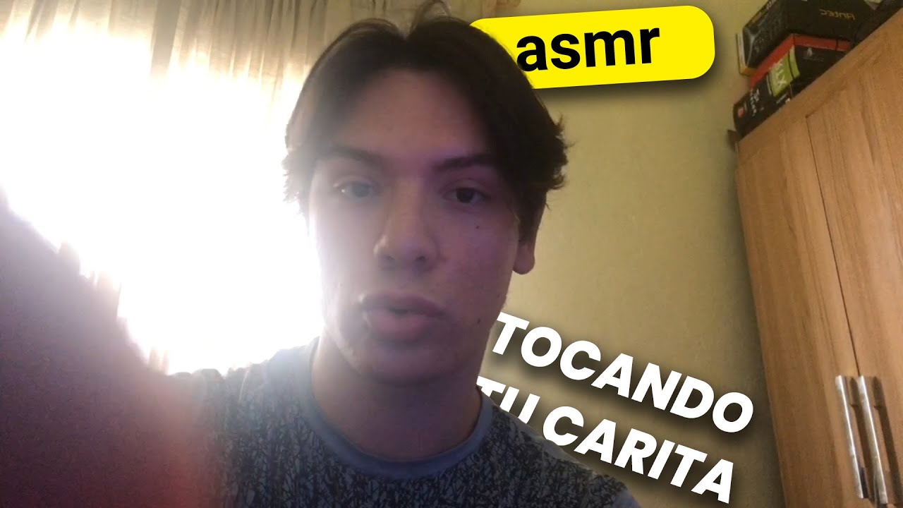 asmr te toco tu carita + mouth sounds