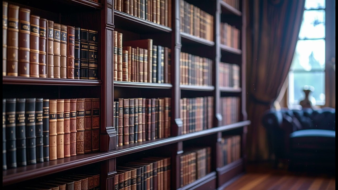 Library Bookshelf Background [1 Hour]